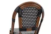 King Home Cafe Paris Alumínium Rattan Szék Dióbarna UV-álló