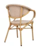 King Home Bistro Paris Karfás Szék Világosbarna Rattan