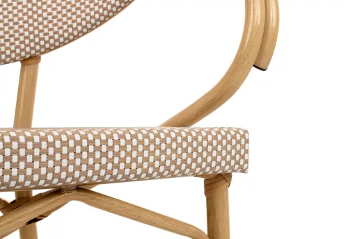 King Home Bistro Paris Karfás Szék Világosbarna Rattan