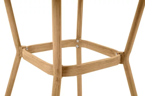 King Home Bistro Paris Rattan Üveglapos Kerti Asztal Világosbarna