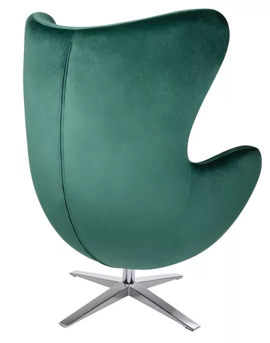 EGG WIDE VELVET karosszék sötétzöld. 18 - bársony, alap acél