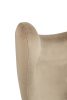 King Home Egg Széles Bársony Fotel Khaki