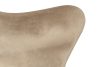 King Home Egg Széles Bársony Fotel Khaki