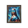 King Home Neon Lisa LED Világító Művészeti Kép 80x100