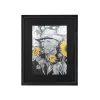 King Home Van Sunflower Művészi Nyomat Fekete Keretben