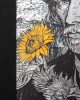 King Home Van Sunflower Művészi Nyomat Fekete Keretben