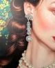 King Home Pearls Leopard Luxus Művészeti Kép Gyöngy Díszítéssel