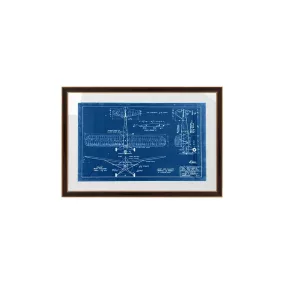 King Home Mechanical Plane Műszaki Tervrajz Kép Kék