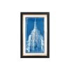 King Home Empire Art Deco Építészeti Kép Kék-Fehér