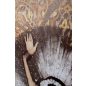 King Home Ballerina Művészeti Nyomat Fekete-Arany Keretben Kristályokkal 100x120 cm