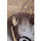   King Home Ballerina Művészeti Nyomat Fekete-Arany Keretben Kristályokkal 100x120 cm