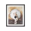 King Home Ballerina Művészeti Nyomat Fekete-Arany Keretben 100x120