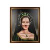 King Home Mustache Brush Reneszánsz Portré Vászonkép Arany Kerettel