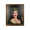King Home Mustache Brush Reneszánsz Portré Vászonkép Arany Kerettel