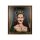 King Home Mustache Brush Reneszánsz Portré Vászonkép Arany Kerettel