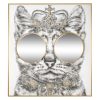King Home King Cat Tükrös Királyi Macska Fali Dekoráció Arany