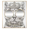 King Home King Cat Tükrös Királyi Macska Fali Dekoráció Arany