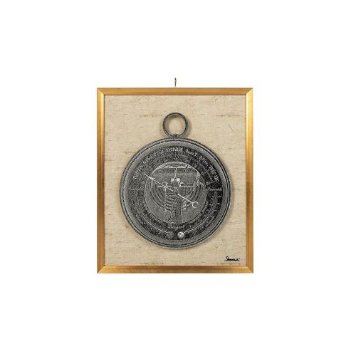 King Home Mystery Clock Antik Óra Művészeti Nyomat Arany Keretben