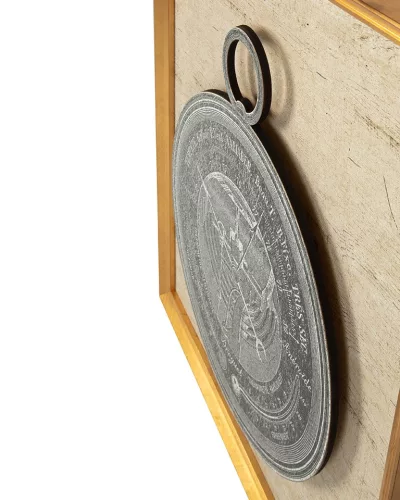 King Home Mystery Clock Antik Óra Művészeti Nyomat Arany Keretben