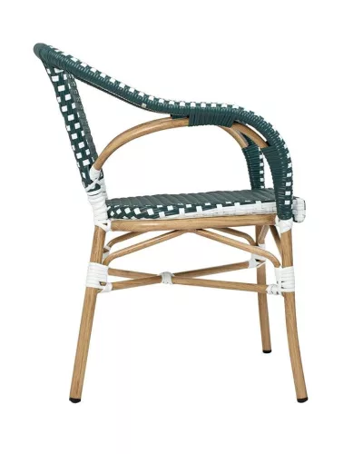King Home Miramar Kávéházi Türkiz Rattan Kerti Szék