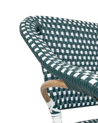 King Home Miramar Kávéházi Türkiz Rattan Kerti Szék
