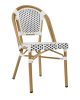 King Home Cafe Paris Alumínium Rattan Szék Fehér