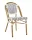 King Home Cafe Paris Alumínium Rattan Szék Fehér
