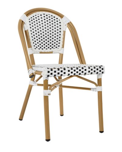 King Home Cafe Paris Alumínium Rattan Szék Fehér