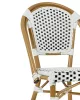 King Home Cafe Paris Alumínium Rattan Szék Fehér