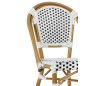 King Home Cafe Paris Alumínium Rattan Szék Fehér