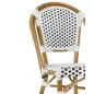 King Home Cafe Paris Alumínium Rattan Szék Fehér