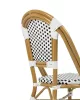 King Home Cafe Paris Alumínium Rattan Szék Fehér