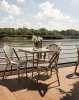 King Home Cafe Paris Alumínium Rattan Szék Fehér
