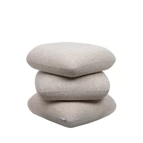 King Home STONES Pufa Boucle Bézs Organikus Forma