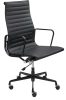King Home Aeron Prestige Plus Valódi Bőr Irodai Szék Fekete