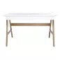   King Home Riva Scandic Íróasztal MDF Fehér Tölgyfa Lábakkal