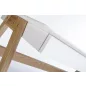   King Home Riva Scandic Íróasztal MDF Fehér Tölgyfa Lábakkal