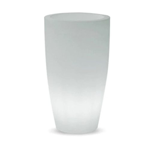 New Garden Bambu 90 LED Világító Polietilén Virágtartó Fehér