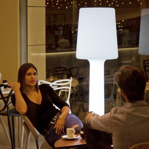 New Garden Carmen 165 Kültéri LED Állólámpa Polietilén Fehér