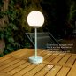New Garden Norai Slim 35 Akkumulátoros Asztali Lámpa Rózsaarany