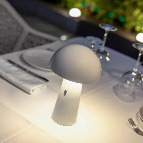 New Garden Shitake Vezeték Nélküli LED Asztali Lámpa Fehér