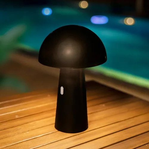 New Garden Shitake Vezeték Nélküli Asztali LED Lámpa Fekete