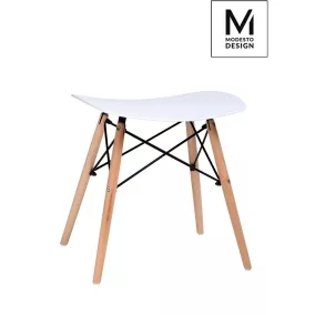 Modesto Design Bord Polipropilén Ülőke Fehér Bükkfa