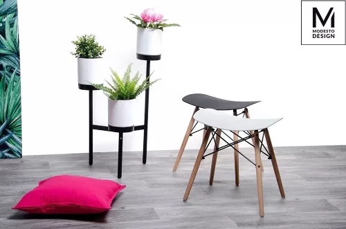 Modesto Design Bord Polipropilén Ülőke Fehér Bükkfa
