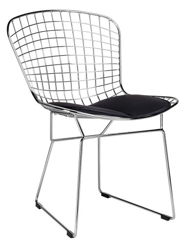 King Home Net Soft Króm Szék Fém Fekete Párnával