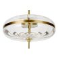 King Home Chaplin 360 LED Függőlámpa Üveg Réz