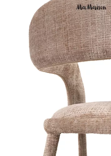 MaMaison IRIS Bárszék Bézs Kényelmes Chenille Szövettel