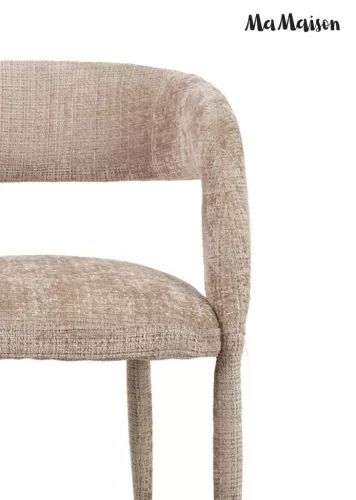 MaMaison IRIS Bárszék Bézs Kényelmes Chenille Szövettel