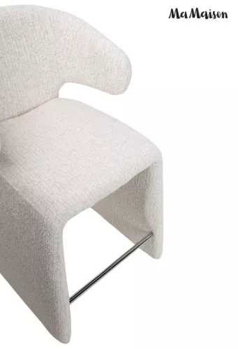 MaMaison EDRA Bárszék Szenilszövet Világos Bézs Ergonomikus Támlával