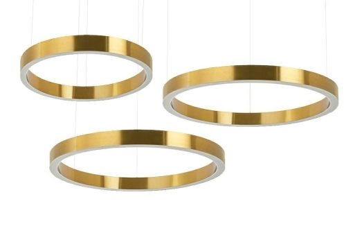 King Home Ring LED Hármas Arany Függőlámpa